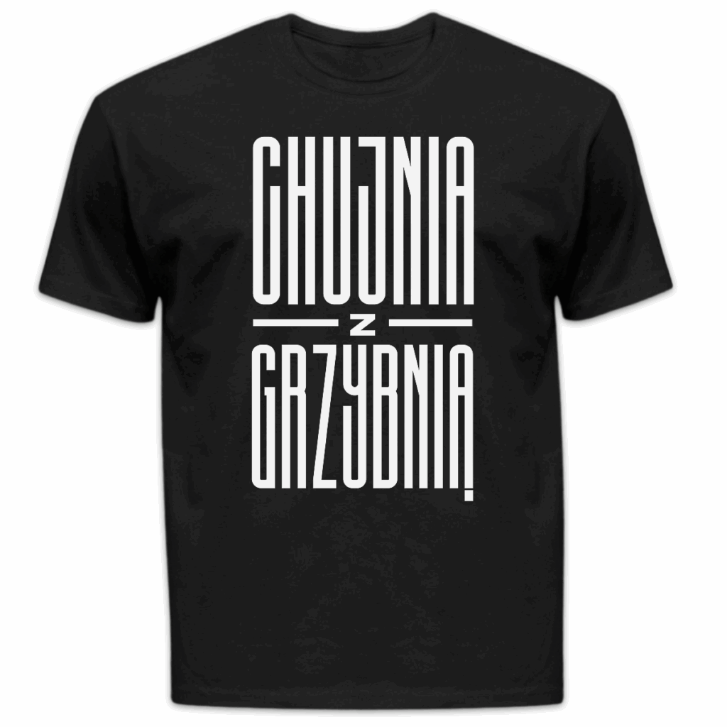 Koszulka męska Chujnia z grzybnią czarna