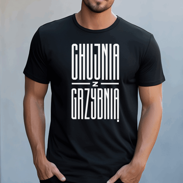 Koszulka męska Chujnia z grzybnią czarna - obrazek 2