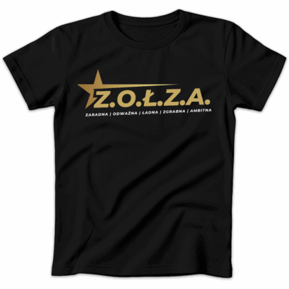 Koszulka damska Z.O.Ł.Z.A. czarna