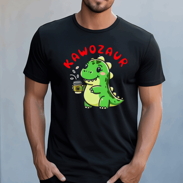 Koszulka męska Kawozaur czarna - obrazek 2