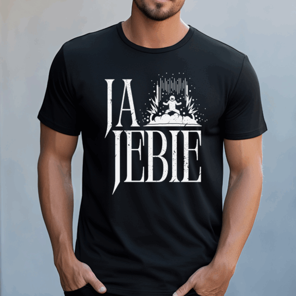 Koszulka męska Ja jebie czarna - obrazek 2