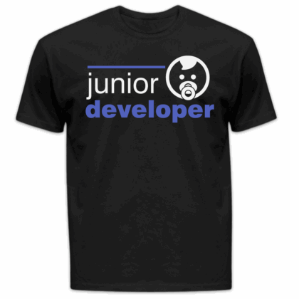 Koszulka męska Junior developer czarna