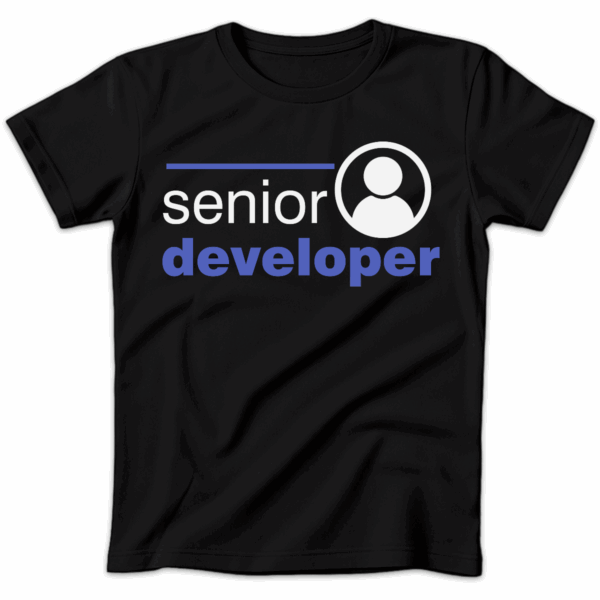 Koszulka damska Senior developer czarna