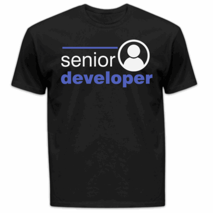 Koszulka męska Senior developer czarna