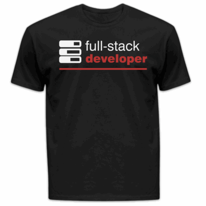 Koszulka męska Fullstack developer czarna