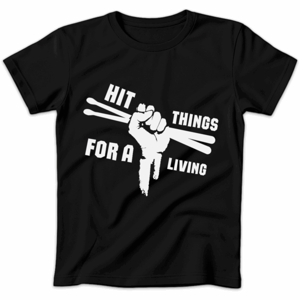 Koszulka damska Hit things for a living czarna