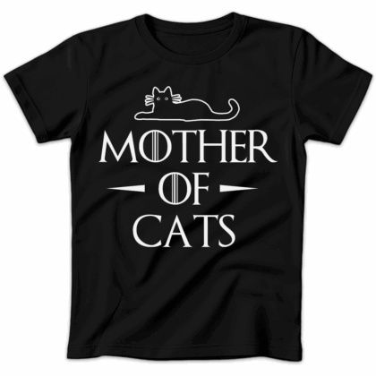Koszulka damska Mother of cats czarna