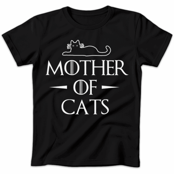 Koszulka damska Mother of cats czarna