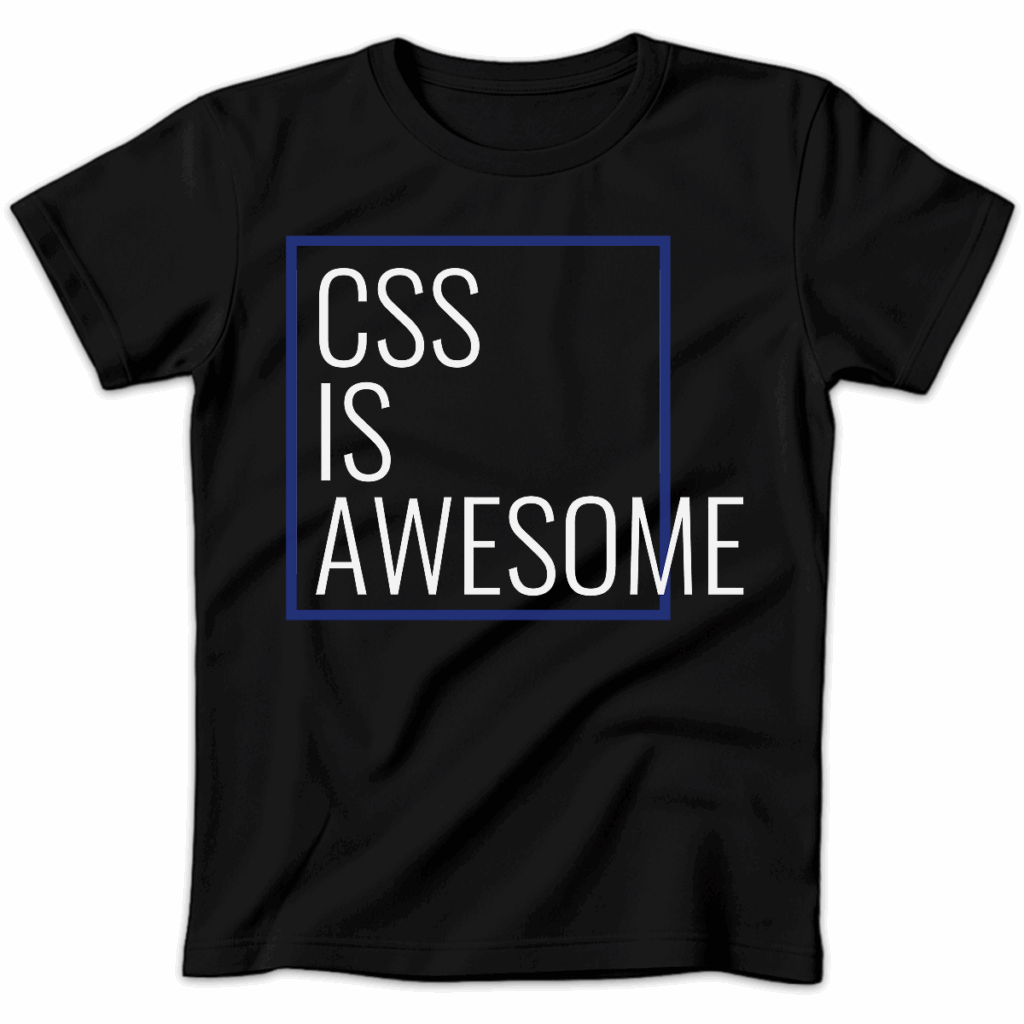 Koszulka damska Css is awesome czarna
