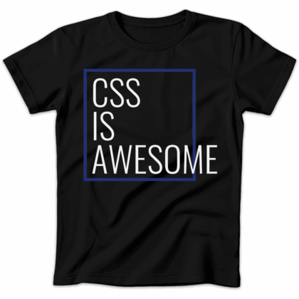 Koszulka damska Css is awesome czarna