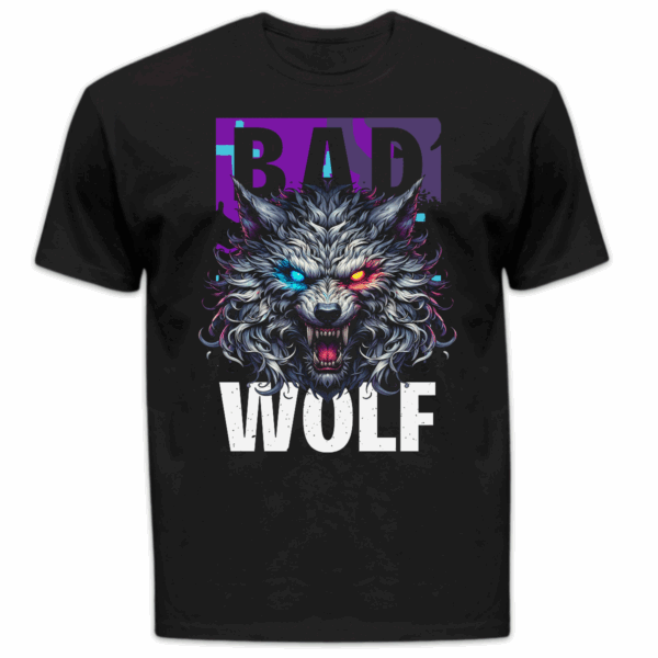 Koszulka męska Bad wolf czarna