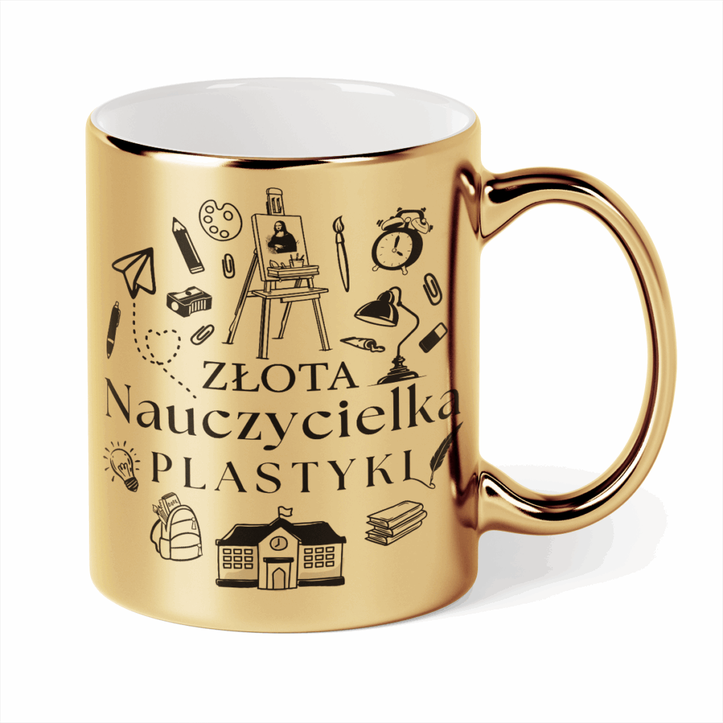 Kubek Złota nauczycielka plastyki
