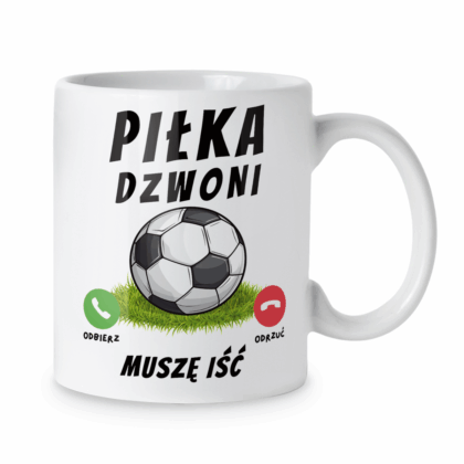 Kubek Piłka dzwoni muszę iść