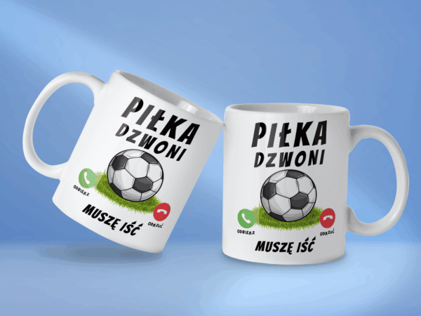 Kubek Piłka dzwoni muszę iść - obrazek 2