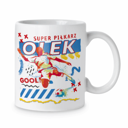 Kubek Super piłkarz + imię