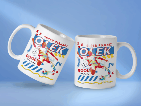 Kubek Super piłkarz + imię - obrazek 2