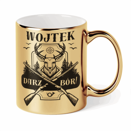 Kubek Złoty Myśliwego darzbór + imię
