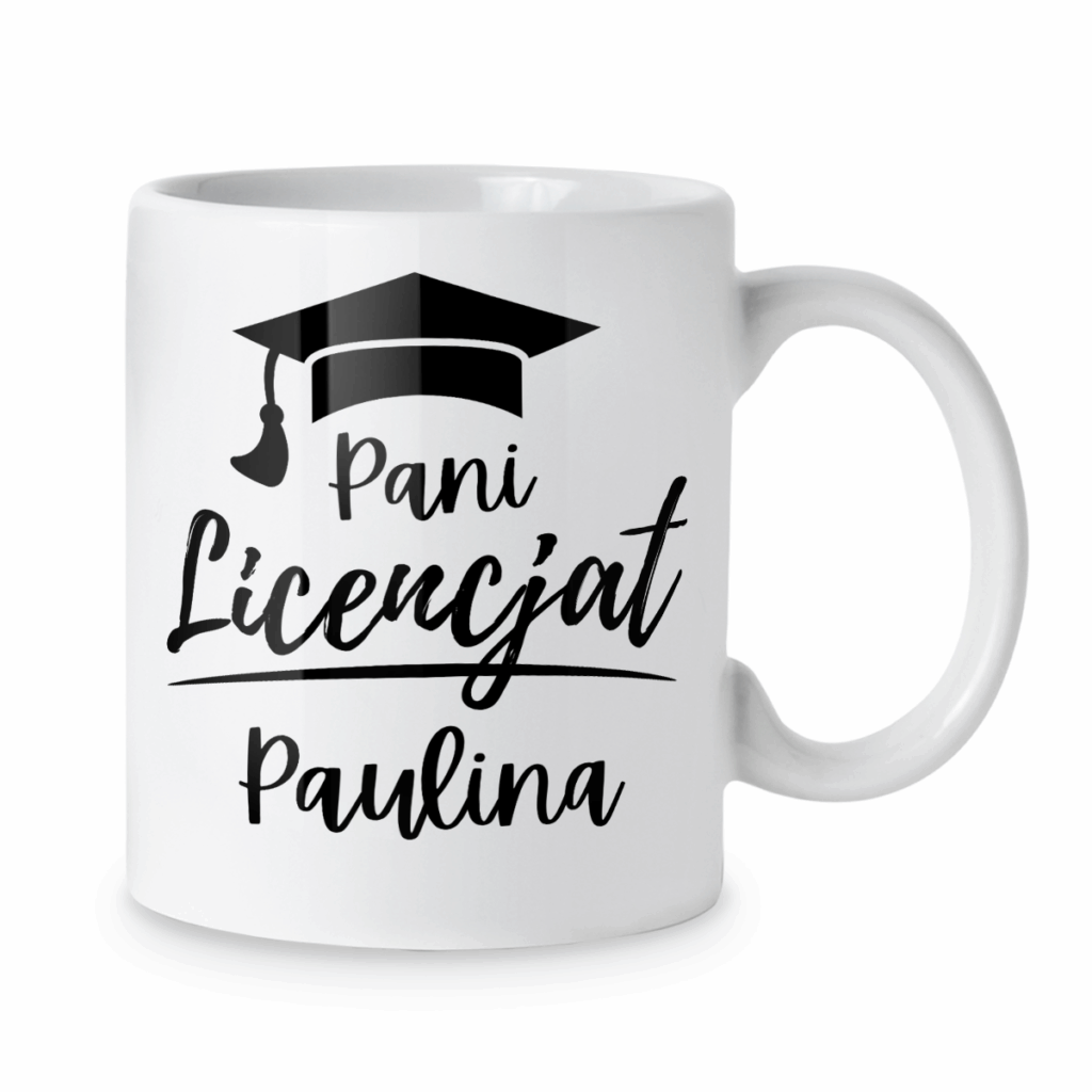 Kubek Pani licencjat + imię