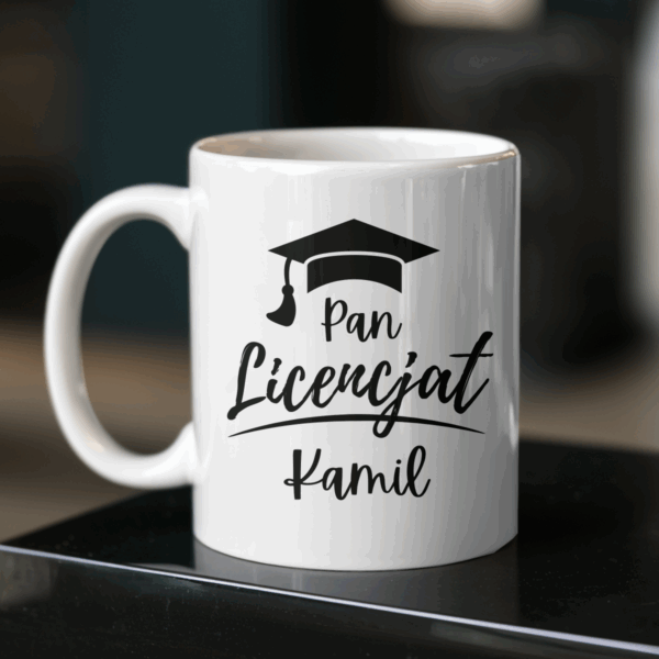 Kubek Pan licencjat + imię - obrazek 4