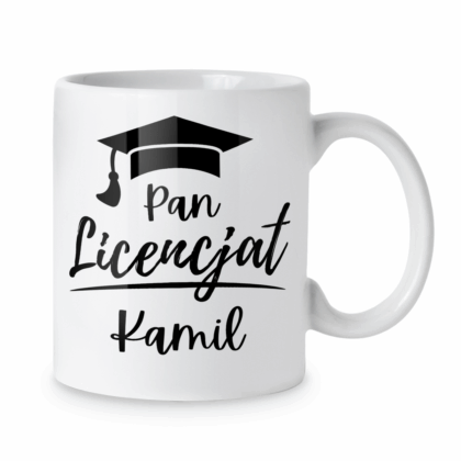 Kubek Pan licencjat + imię