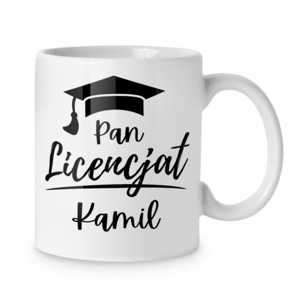 Kubek Pan licencjat + imię