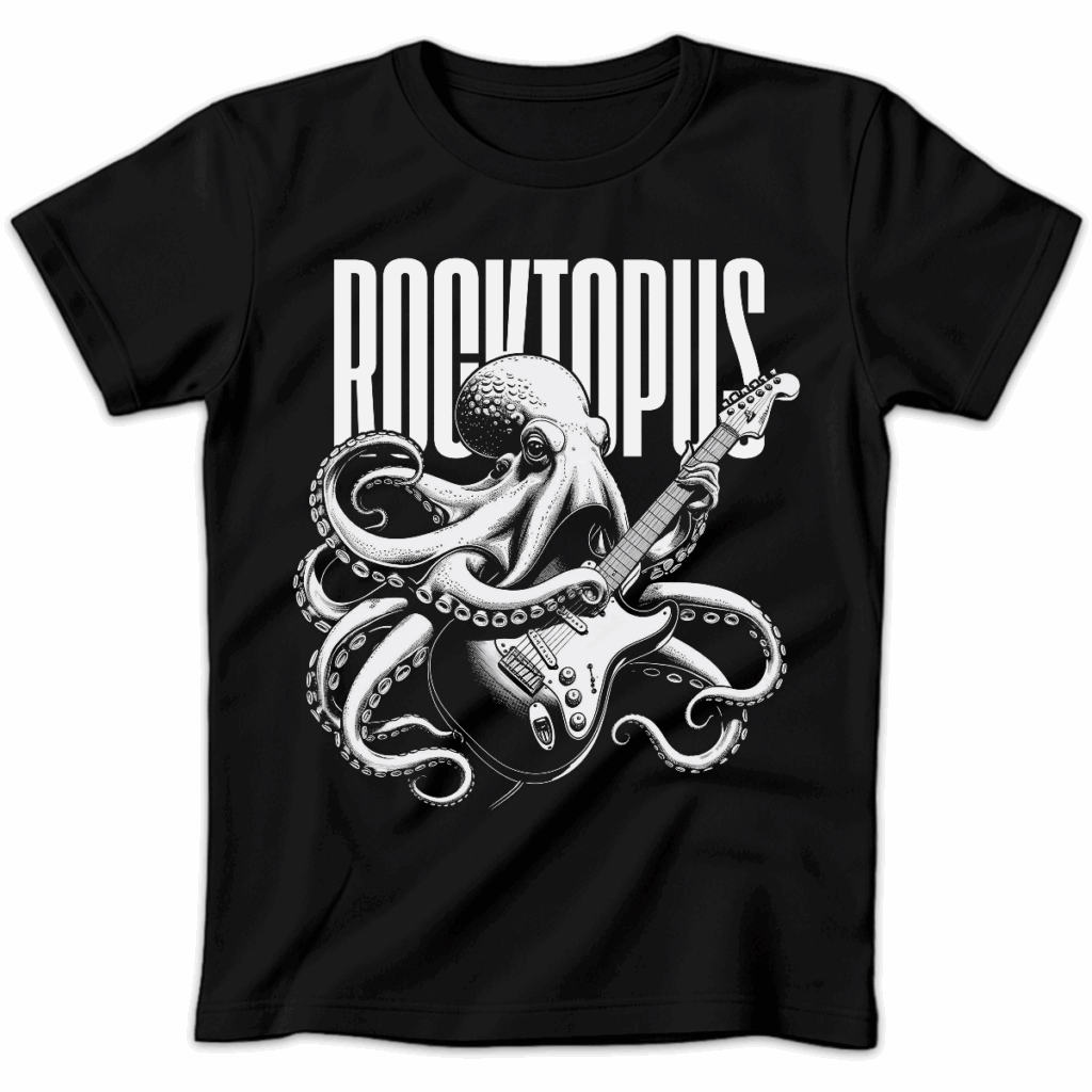 Koszulka damska Rocktopus czarna
