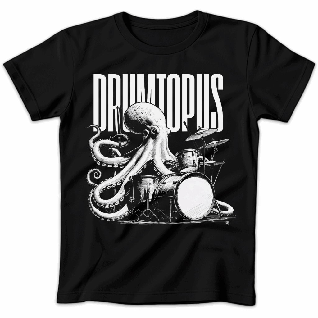 Koszulka damska Drumtopus czarna