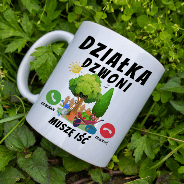 Kubek Działka dzwoni muszę iść - obrazek 4