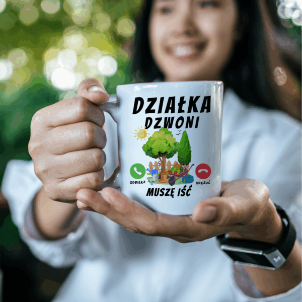 Kubek Działka dzwoni muszę iść - obrazek 5