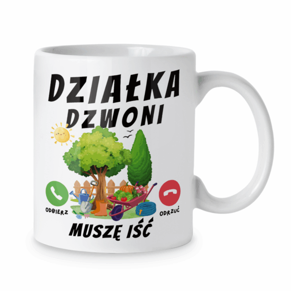 Kubek Działka dzwoni muszę iść