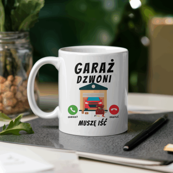 Kubek Garaż dzwoni muszę iść - obrazek 4