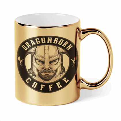 Kubek Złoty Dragonborn coffee