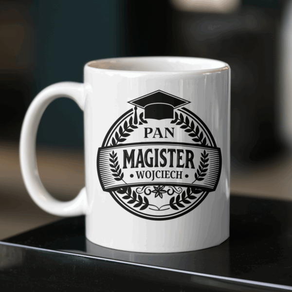 Kubek Pan magister + imię - obrazek 4