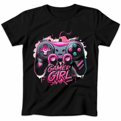 Koszulka damska Gamer girl czarna