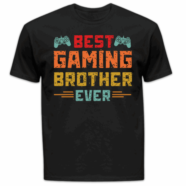 Koszulka męska Best gaming brother ever czarna
