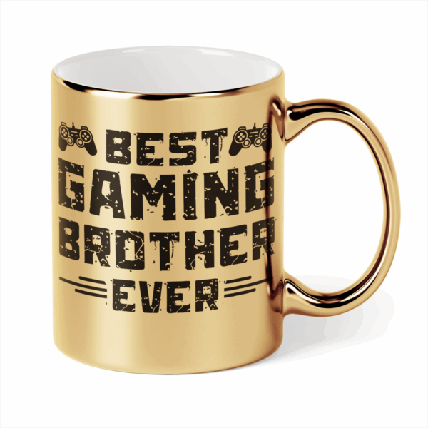 Kubek Złoty Best gaming brother ever