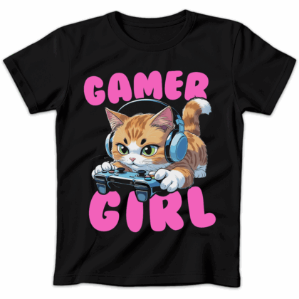 Koszulka damska Gamer girl czarna