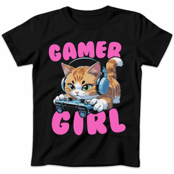 Koszulka damska Gamer girl czarna
