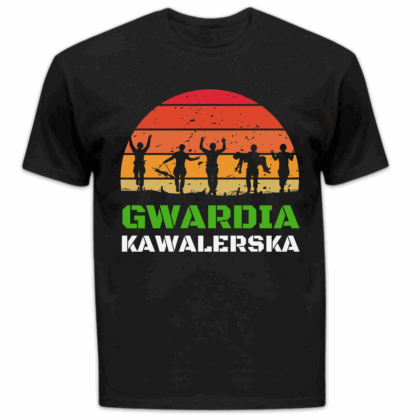 Koszulka męska Gwardia kawalerska czarna