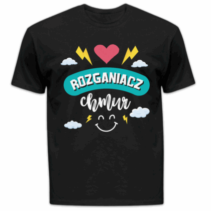 Koszulka męska Rozganiacz chmur czarna