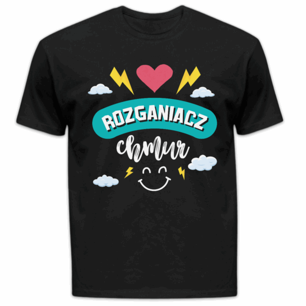 Koszulka męska Rozganiacz chmur czarna