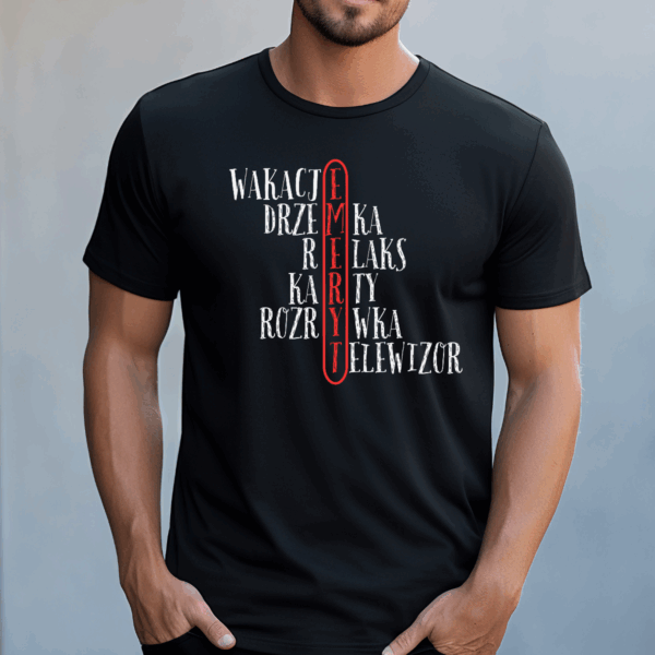 Koszulka męska Emeryt czarna - obrazek 2
