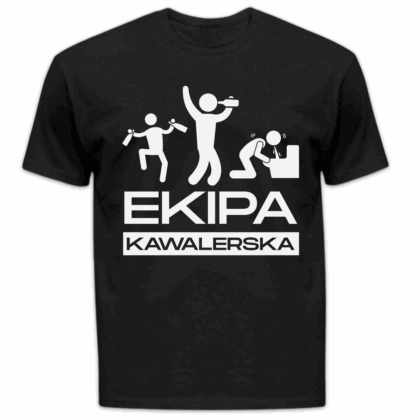 Koszulka męska Ekipa kawalerska czarna