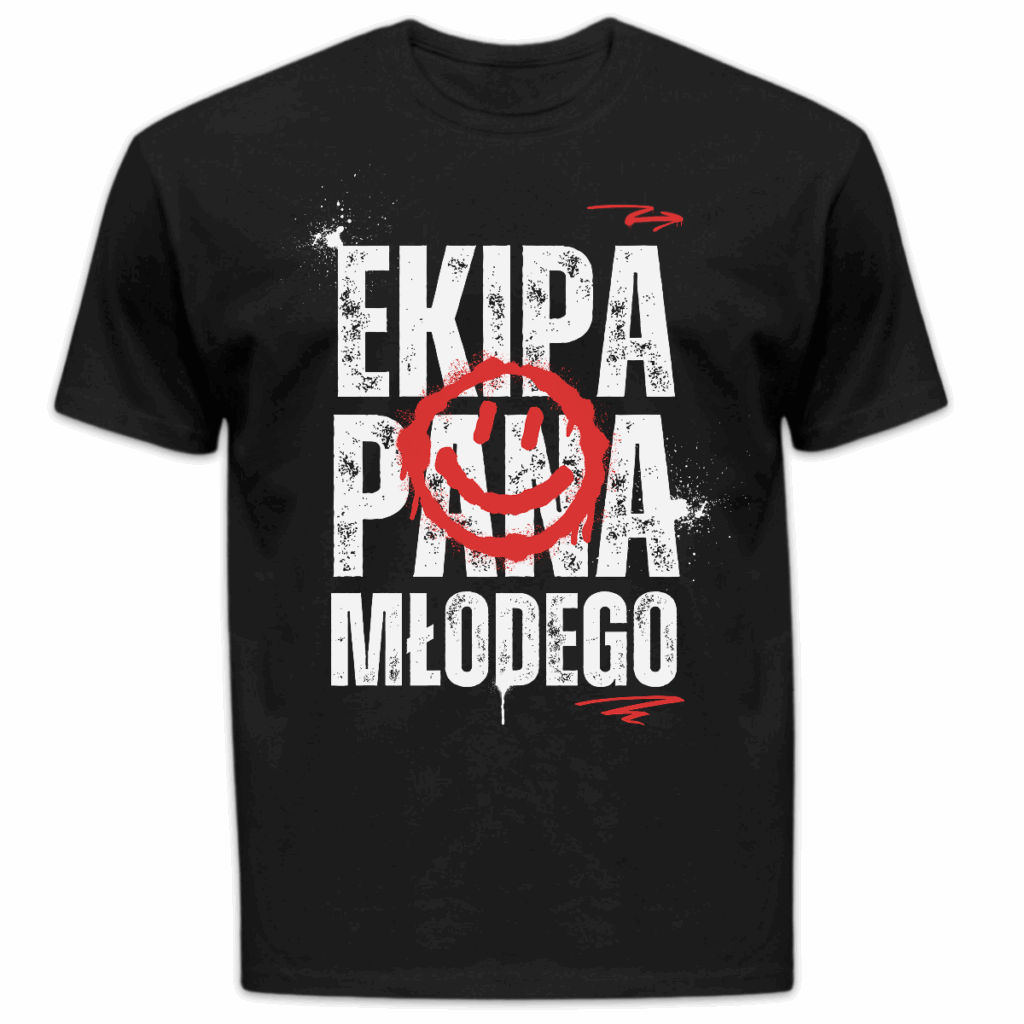 Koszulka męska Ekipa pana młodego czarna