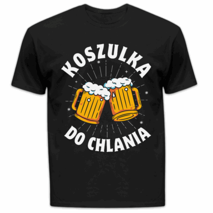 Koszulka męska Koszulka do chlania czarna