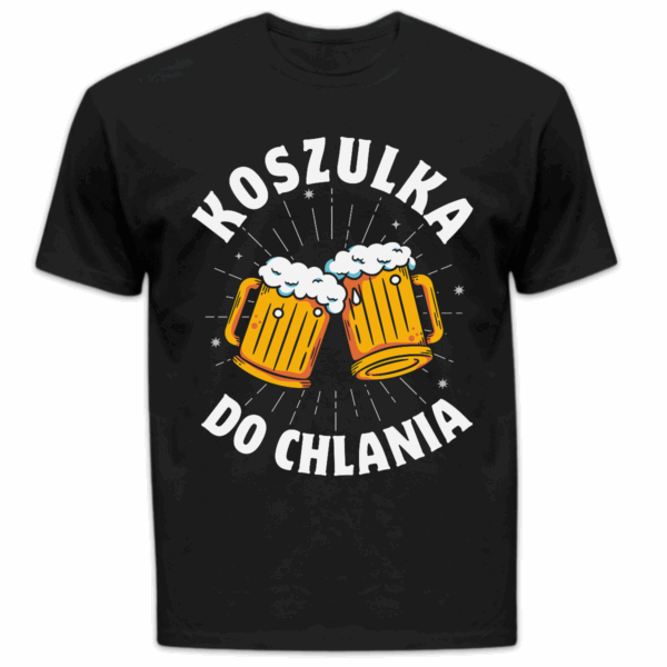 Koszulka męska Koszulka do chlania czarna