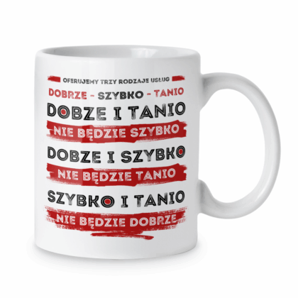 Kubek Oferujemy trzy rodzaje usług