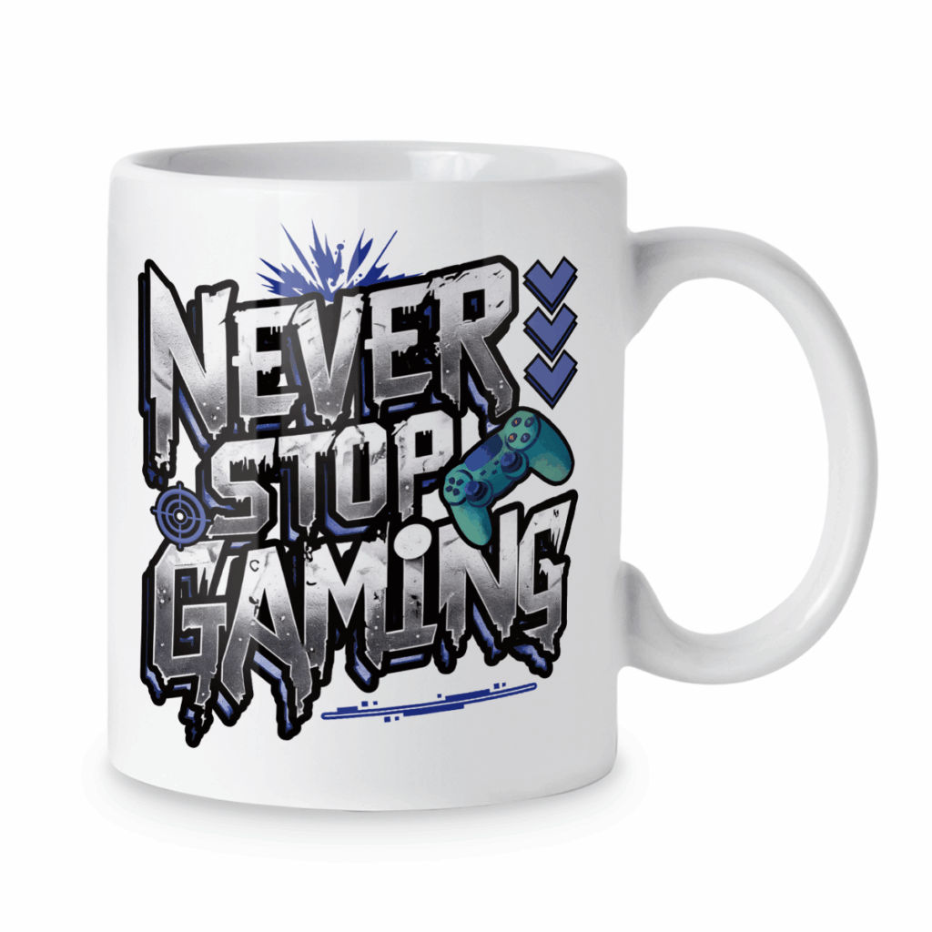 Kubek Never stop gaming