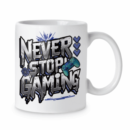 Kubek Never stop gaming