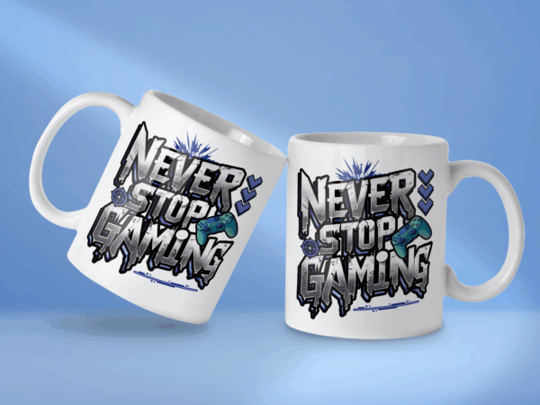 Kubek Never stop gaming - obrazek 2